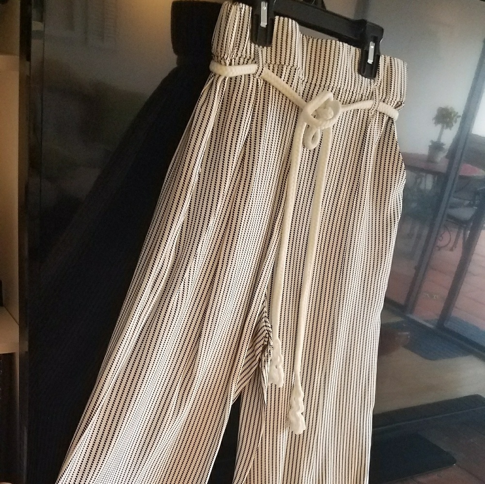 Ann Taylor draw string wide leg pant